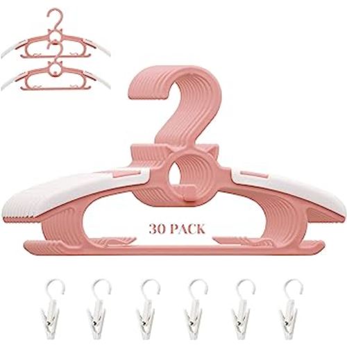 Baby Nursery Closet Hangers, Ultra-Thin Non-Slip and Extendable Laundry  Infant Pant Hanger for Newborn Clothes -20pcs Yellow Gift- Adjustable  Children Coat Hanger for Girl Boy Toddler Kids Child 