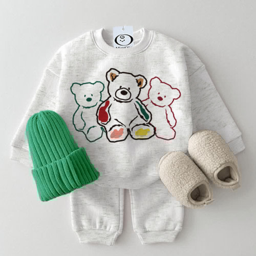 Baby Bear Light Grey 2-piece Set