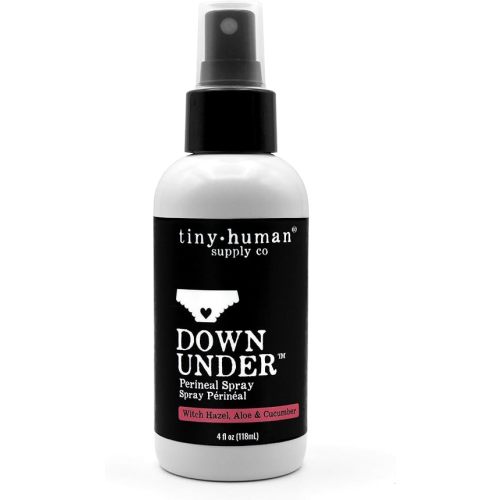 Down Under Herbal Perineal Spray 4oz, 97% Organic, Herbal Postpartum Relief, Soothing Natural Mist for Mama, Hospital Birth Kit Essential, Made in USA