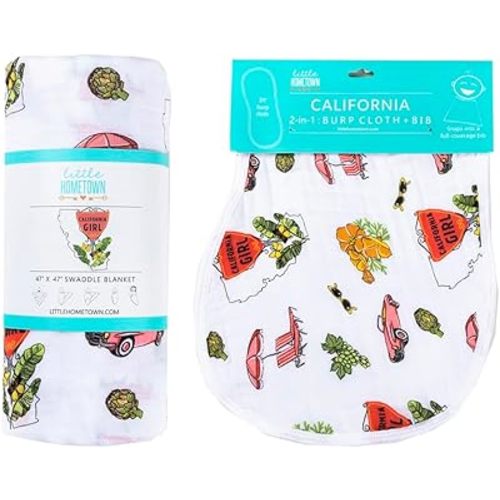California Girl Baby Blanket Gifset