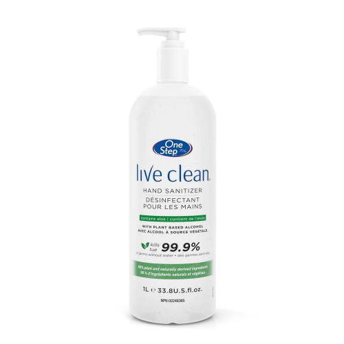 Live Clean One Step Hand Sanitizer, 1 L, Hand Sanitizer