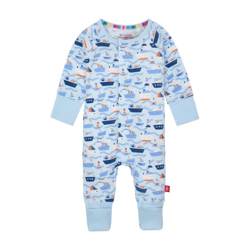 Magnetic Me Forever & All Waves Ship Print Convertible Romper