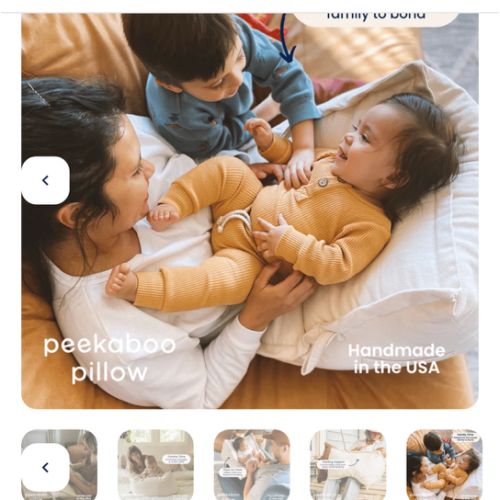 Peekaboo Pillow™ Official Site - Organic Infant Lap Pillow