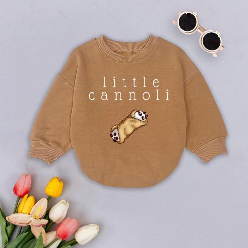 Little Cannoli Baby Outfit, Cute Food-Themed Baby Clothes, Pastry Newborn Outfit, Italian Food Baby Gift, Foodie Gifts for Girls Boys