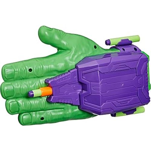 Marvel Avengers Hulk Thunderclap Blaster Roleplay Toy with 3 NERF Darts, Super Hero Toys for Kids Ages 5+
