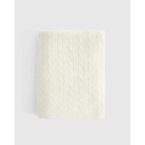 Luxe Cable Knit Cashmere Baby Blanket