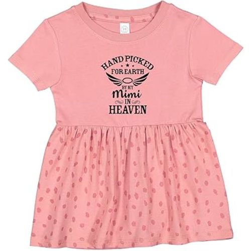 inktastic Handpicked for Earth by My Mimi in Heaven with Angel Infant Dress