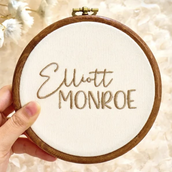 Personalized Baby Name Announcement Sign: Nursery Decor