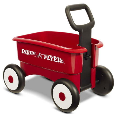 Radio Flyer, My 1st 2-in-1 Play Wagon Push Walker, Red
