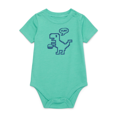 Garanimals Baby Boy Short Sleeve Jersey Graphic Bodysuit, Sizes 0-24 Months