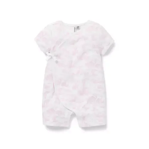 Baby Pink Blossom Safari Toile Baby Safari Toile Romper by Janie and Jack