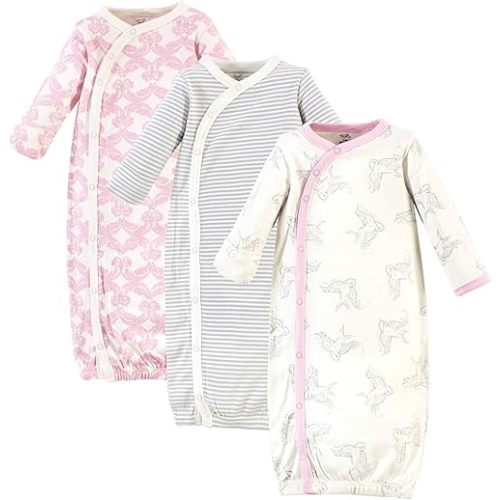 Touched by Nature Baby Girls' Organic Cotton Kimono Gowns