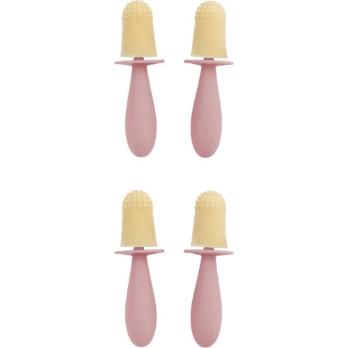 ezpz Tiny Pops 2-Pack Silicone Ice Pop Molds, Blush