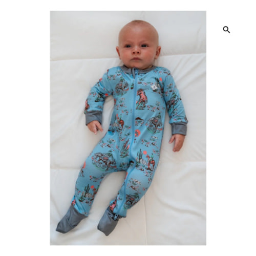 Baby Zip Up - Cowboy Up - Blue – BURLEBO
