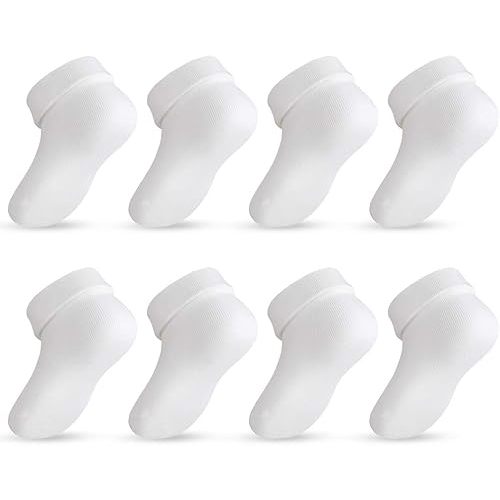 Lictin Baby Newborn Socks Unisex - 8 Pairs Baby Cotton Socks Toddler Socks Baby Socks for 0-1 Year Infants Boy & Girl