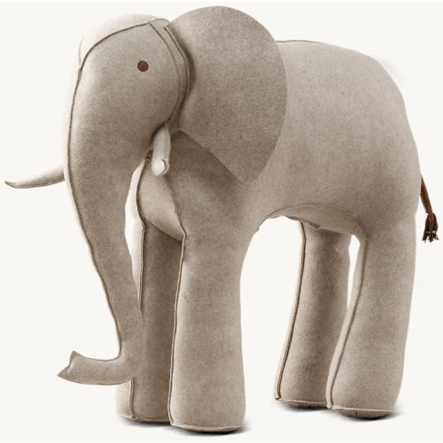 Oversized Wool Felt Elephant - Grey | RH Baby & Child