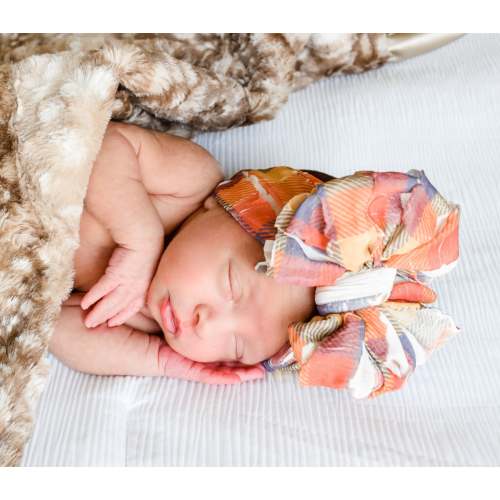 Ruffled Headband- Fall Plaid