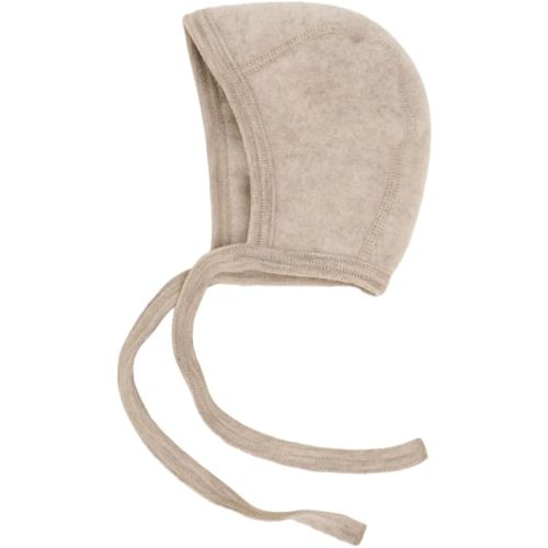 Newborn Baby Bonnet, 0–6 Months | Organic Merino Wool Fleece, Pilot Cap with Ear Protection for Infants