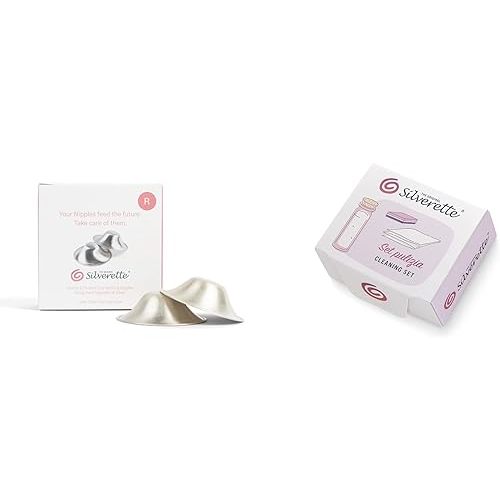 Silverette Nursing Cups XL + Silverette Cleaning and Maintenance Set