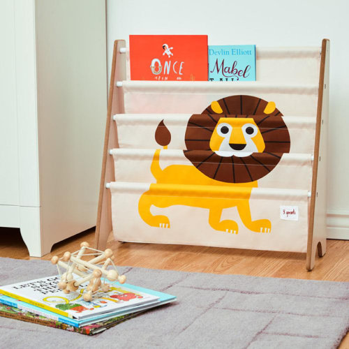 3 Sprouts - Book Shelf - Kids Book Rack Organizer - Baby Room Bookcase, Lion & Reviews | Wayfair