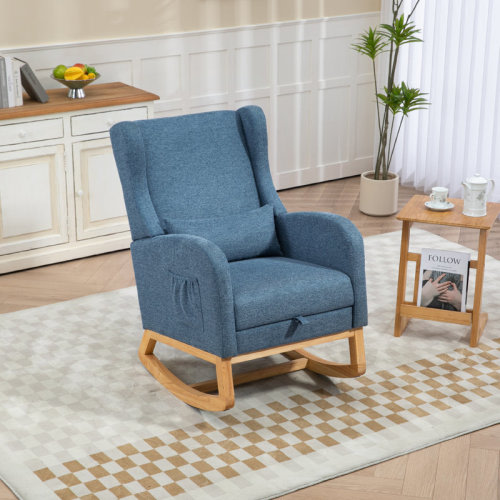 Harriet Bee Jaivin Upholstered Rocking Chair | Wayfair