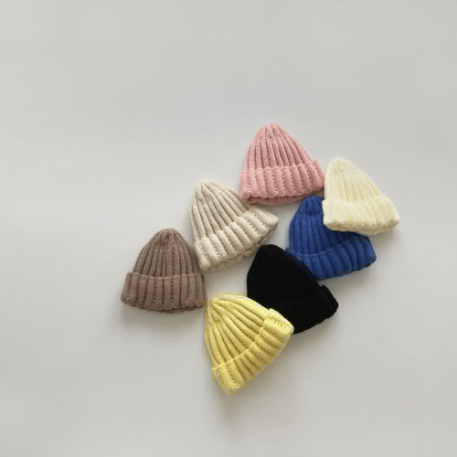 Baby Basic Solid Color Knitted Beanie