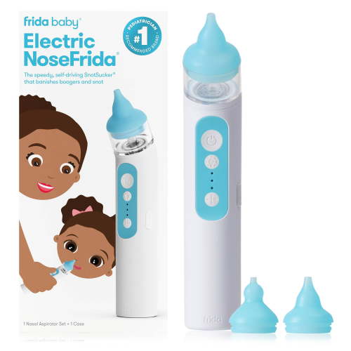 Frida Baby Electric NoseFrida Nasal Aspirator for Baby and Toddler, Upgraded Nasal Aspirator for Congestion Relief, 0+ Months