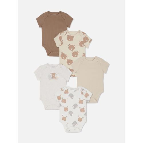 0-36mths | 5pk Patterned Bodysuits