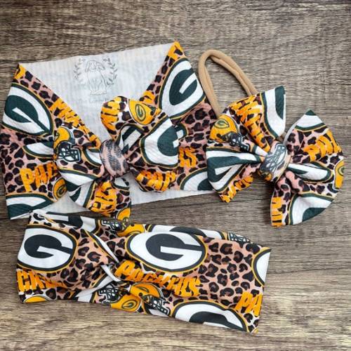 Packers Bow Headband Adult Baby Girl Headwraps Clip Hairband - Etsy