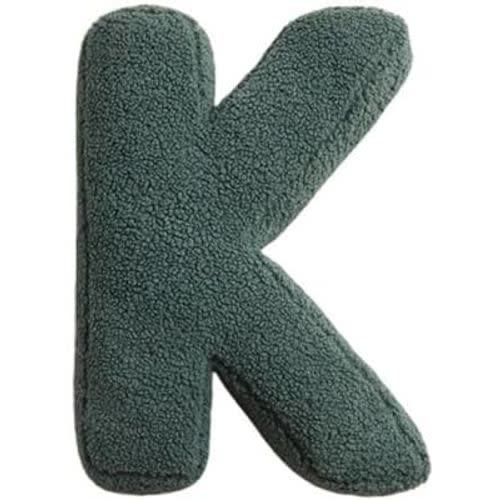 Letter Pillows, Cute Soft Plush Letter Decorative Pillows English Alphabet Throw Pillows Cushion for Living Room Sofa Couch Bed Car Decoration, K