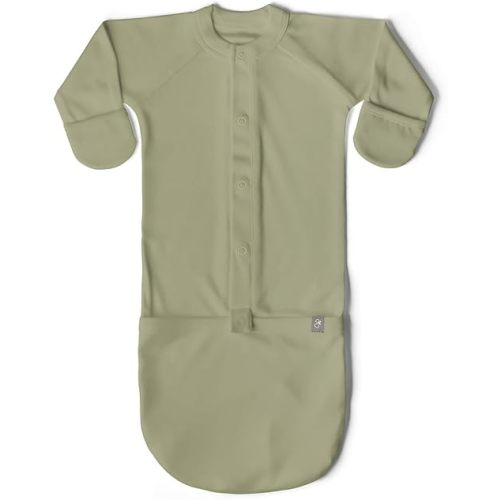 goumikids Viscose Made from Bamboo Organic Cotton Convertible Baby Gown