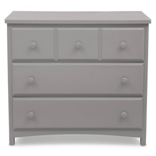 Delta Children 3 Drawer Dresser with Interlocking Drawers W741430, Color: Gray
