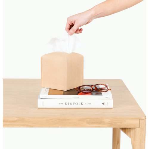 Tissue Box Cover, Untanned - Gathre | Maisonette