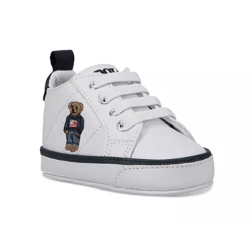 Ralph Lauren Boys' Quilton Bear High Top Sneakers - Baby Size 3
