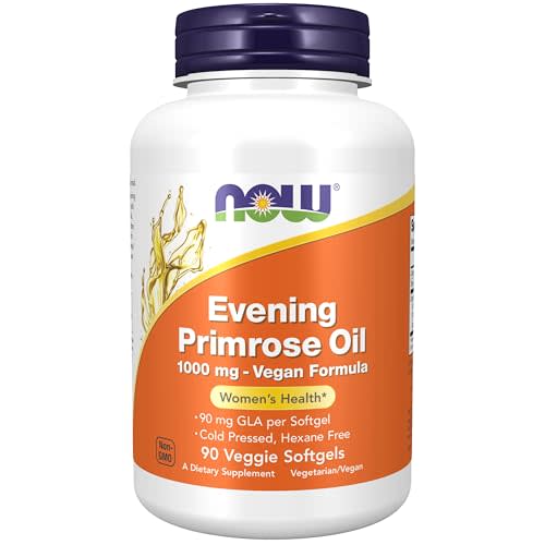 NOW Supplements, Evening Primrose Oil 1,000 mg with GLA, 90 Veg Softgels