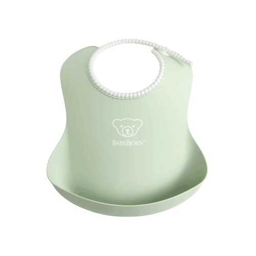Baby Bib: Powder green