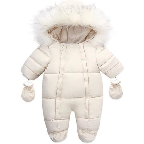 Baby Girl Winter Snowsuit Toddler Jacket Clothes For Boy Infant Jumpsuit Hoodied
