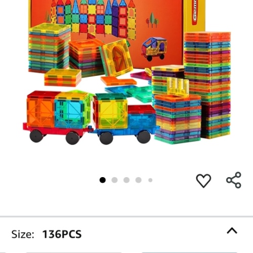 Amazon.com: Gemmicc Magnetic Tiles, Deluxe 136 PCS Building Blocks Magnet Toys for Kids,3D Magnet Puzzles Stacking Blocks for Boys Girls,Huge Set with 2 Cars : Toys & Games