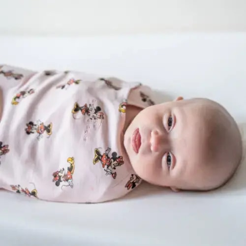 100% Cotton Baby Swaddle Minnie Fun | Newborn | HALO US