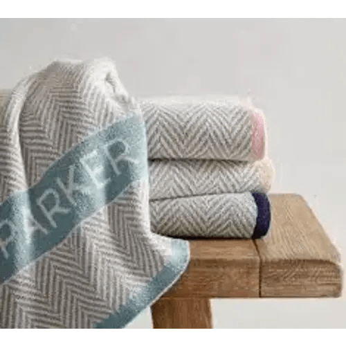 Herringbone Personalized Baby Blanket