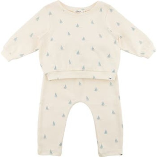 Mini Sailboats Brooklyn Boxy Jogger Set, 12-18M