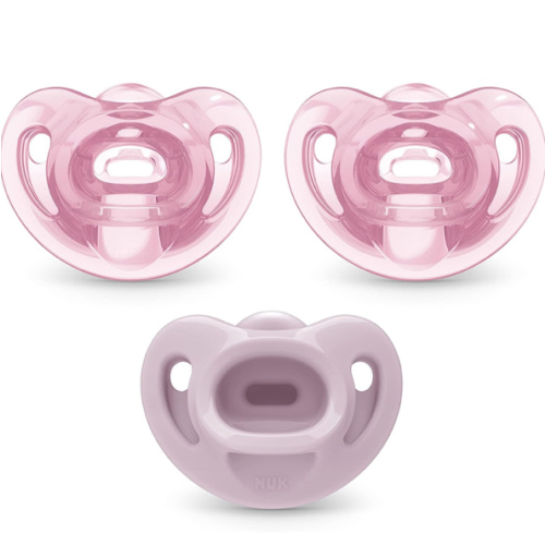 NUK Comfy Orthodontic Pacifiers, 0-6 Months, 3 count (Pack of 1)