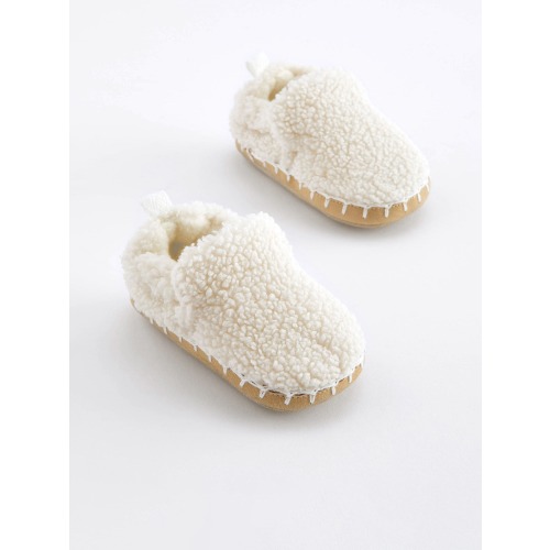 Neutral Cosy Slip-On Baby Shoes (0-18mths)