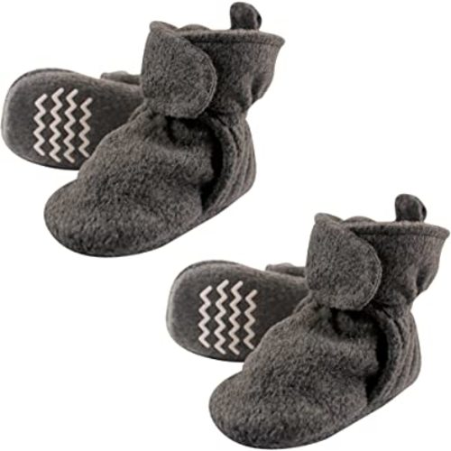 Hudson Baby Unisex-Child Cozy Fleece Booties Slipper Sock