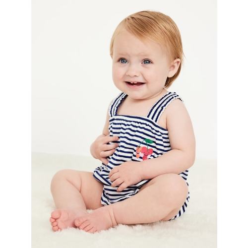 Printed Sleeveless One-Piece Romper for Baby