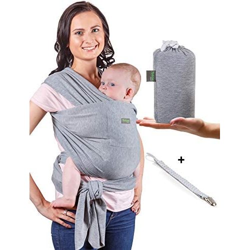 Baby Wrap Carrier - Baby Sling up to 35 lbs - Infant Wrap - Newborn Baby Carrier Sling - Baby Carrier Wrap and Sleepy Wrap for Toddler - Breastfeeding Sling - Perfect Baby Gift Sling - Organic Cotton