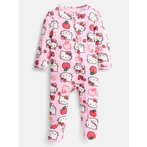 Hello Kitty Baby Girls Baby Boys Sleep & Play Footed Pajamas, One Piece, Sizes NB-6/9M