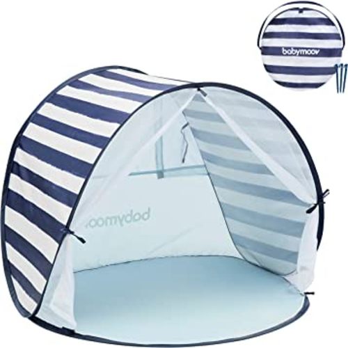 Babymoov Anti-UV Marine Tent UPF 50+ Sun Protection with Pop Up System for Easy Use & Transport (Summer 2023 Edition), Navy