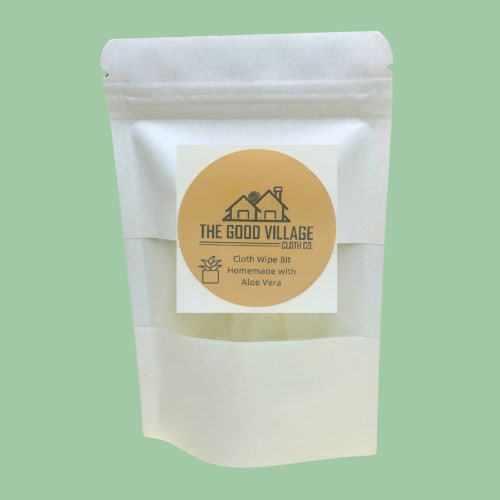 Cloth Wipe Bits – Aloe Vera | Natural Wipe Solution Cubes