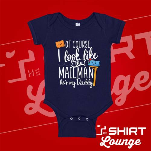 Mailman Baby One Piece Bodysuit, Post Office Baby Clothes, Father's Day Gift, Postal Worker Toddler T-Shirt, Mailman Baby Shower Gift, Funny